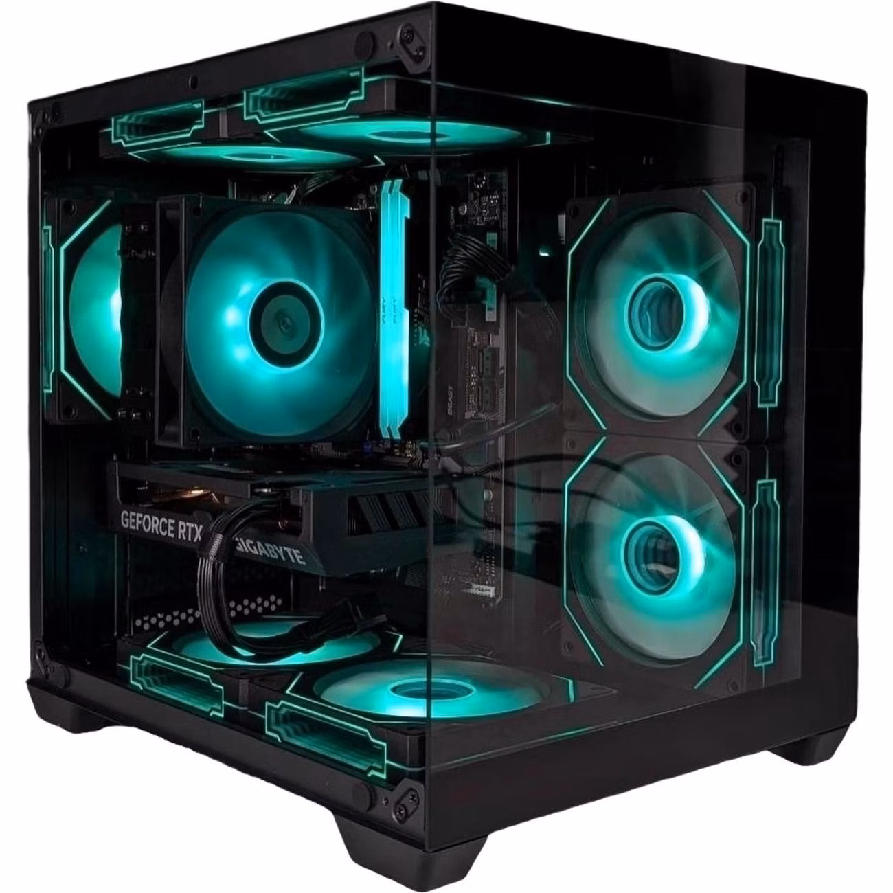Системный блок игровой KWIK Silent Storm kl656-A черный титан