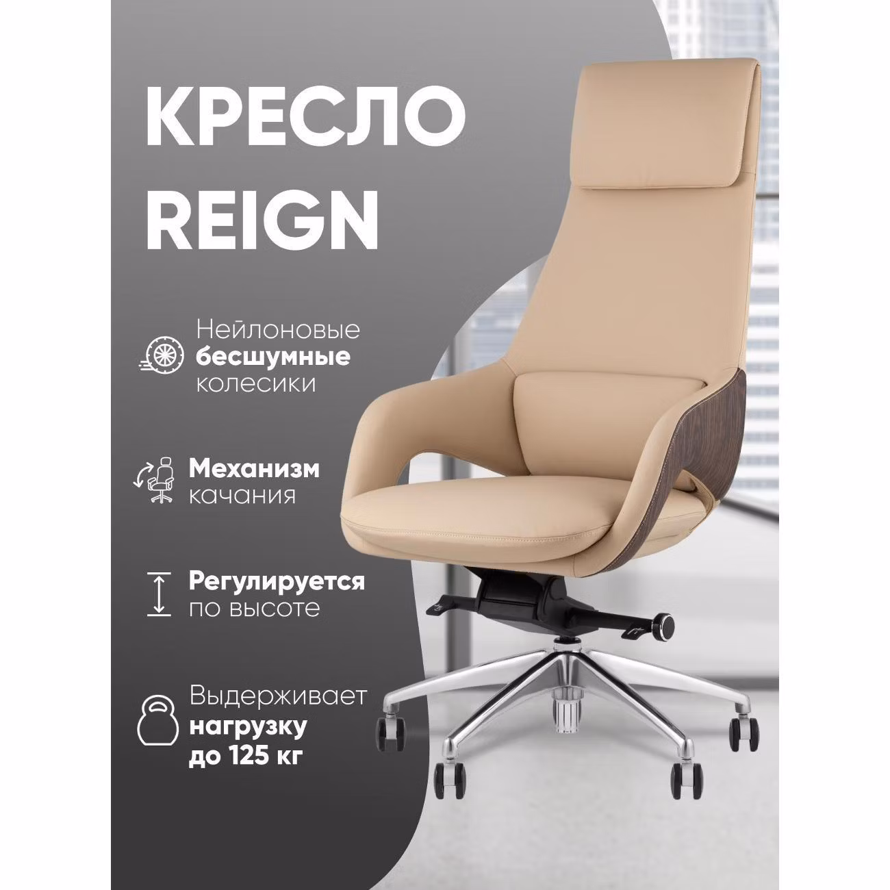 Кресло компьютерное TopChairs Reign A666 2006-11