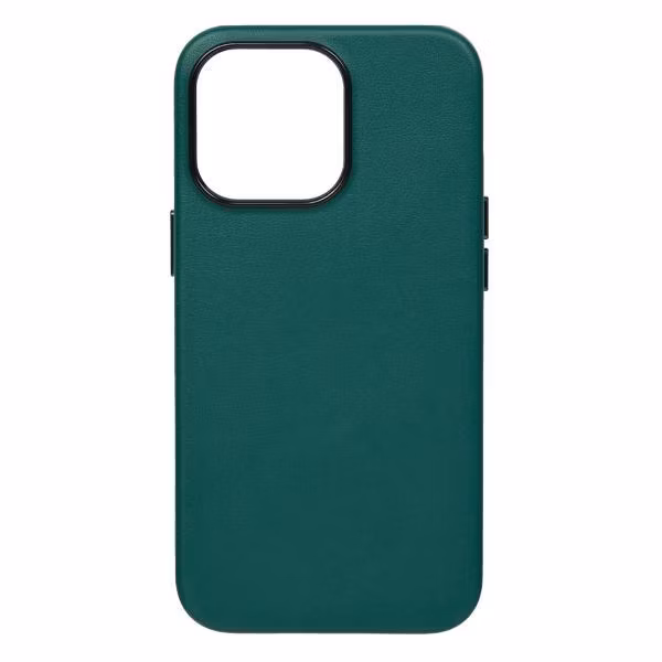 Чехол Leather Co. для iPhone 15 Pro (New line) зеленый