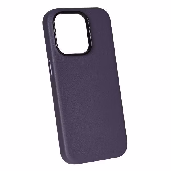 Чехол Leather Co. для iPhone 15 Pro Max фиолетовый