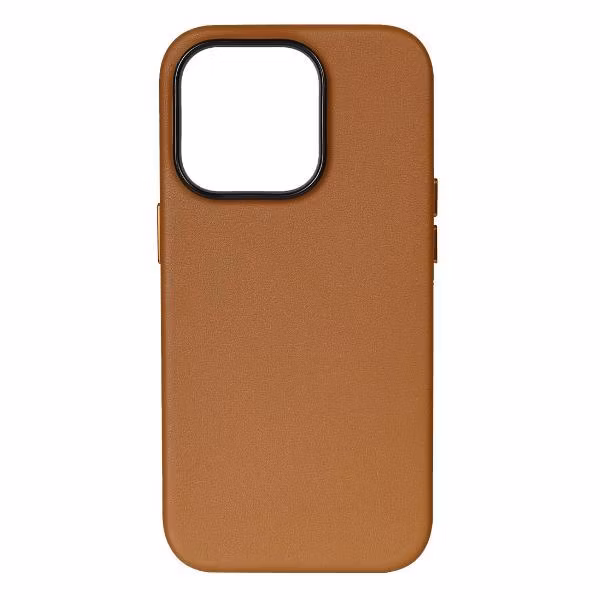 Чехол Leather Co. для iPhone 16 Pro коричневый