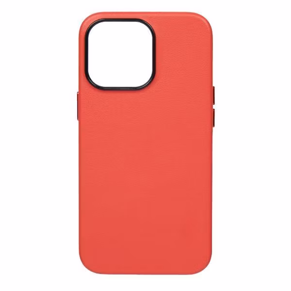 Чехол Leather Co. для iPhone 16 Pro красный