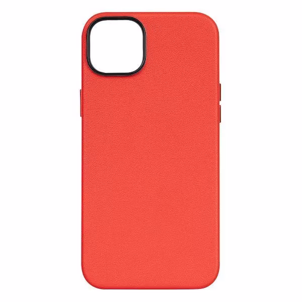 Чехол Leather Co. MagSafe для iPhone 16 красный