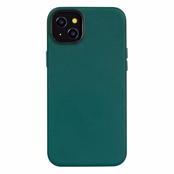 Чехол Leather Co. для iPhone 16 зеленый