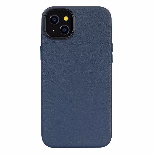 Чехол Leather Co. MagSafe для iPhone 16 синий