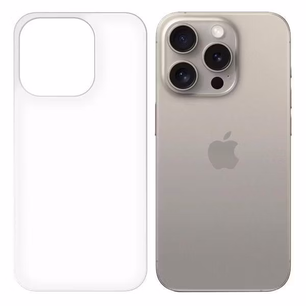 Защитное стекло для смартфона, телефона Krutoff для iPhone 15 Pro (480435)