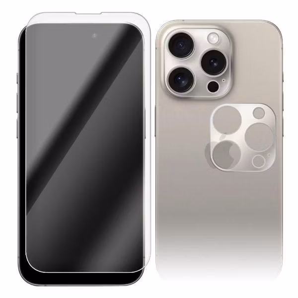 Защитное стекло для смартфона, телефона Krutoff для iPhone 15 Pro (480437)