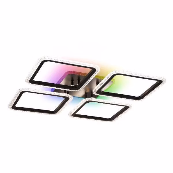 Светильник потолочный Estares RGB 100W-APP-540X540X70-черный