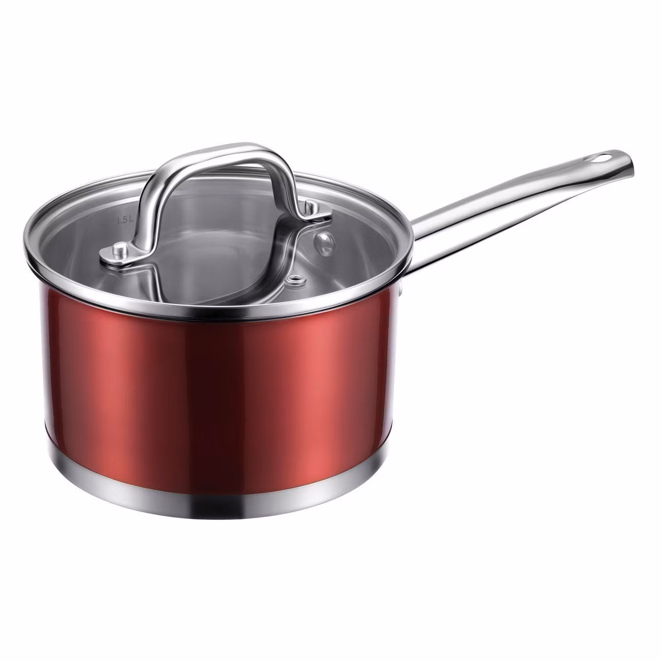 Ковш 16см/1.8л с крышкой REGENT inox Stendal
