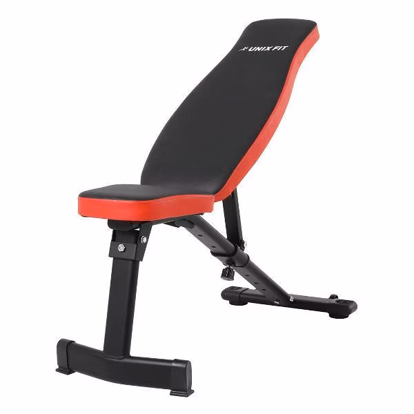Скамья силовая универсальная для дома UnixFit 130 складная, нагрузка на скамью до 240 кг, 95х40х115 см