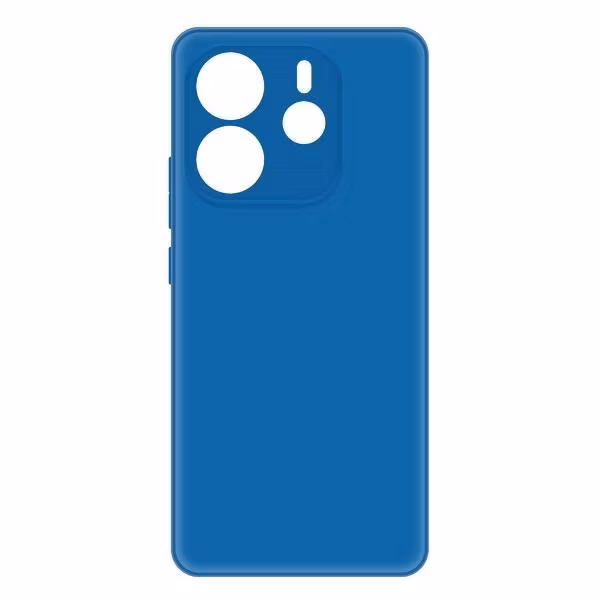 Чехол для смартфона, телефона Krutoff Silicone Case Xiaomi Redmi Note 14 4G синий