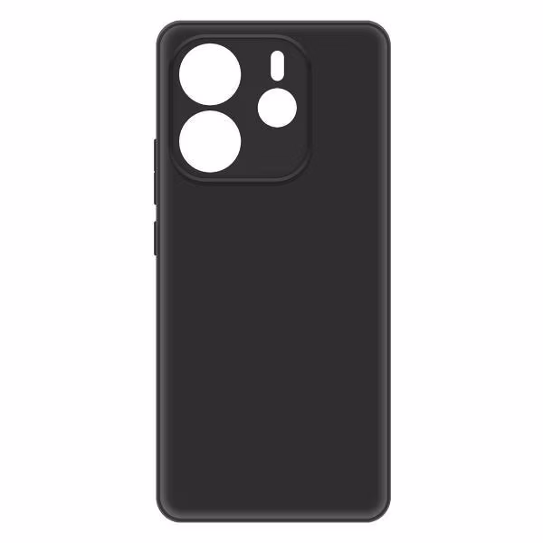 Чехол для смартфона, телефона Krutoff Silicone Case Xiaomi Redmi Note 14 4G черный