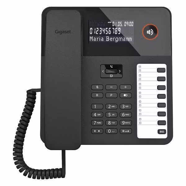 Телефон проводной Gigaset DESK600 Black