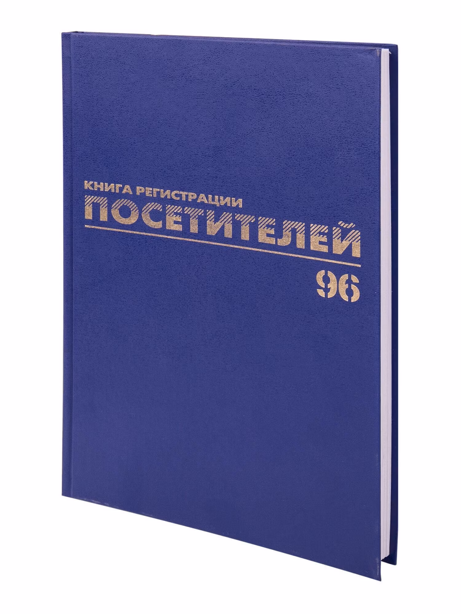 Журнал регистрации посетителей, 96л, бумвинил, блок офсет, фольга, А4 (200х290мм), BRAUBERG, 130151