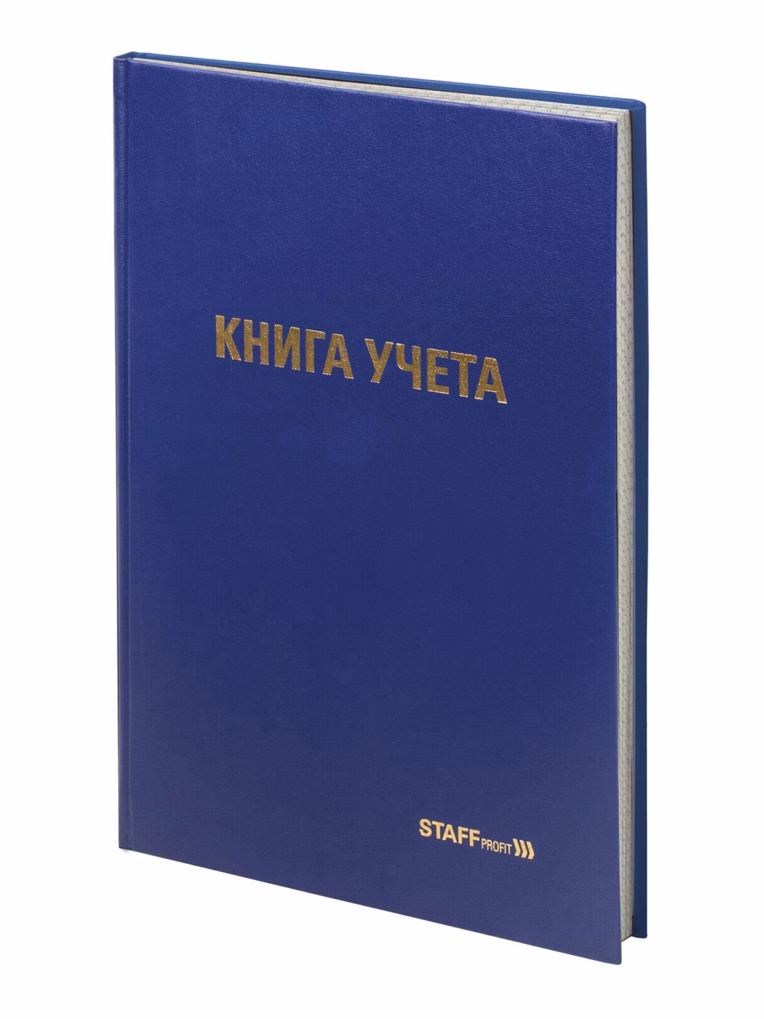 Книга учета 96л, клетка, твердая, бумвинил, типограф. блок, А4 (200х290мм), STAFF, 130214