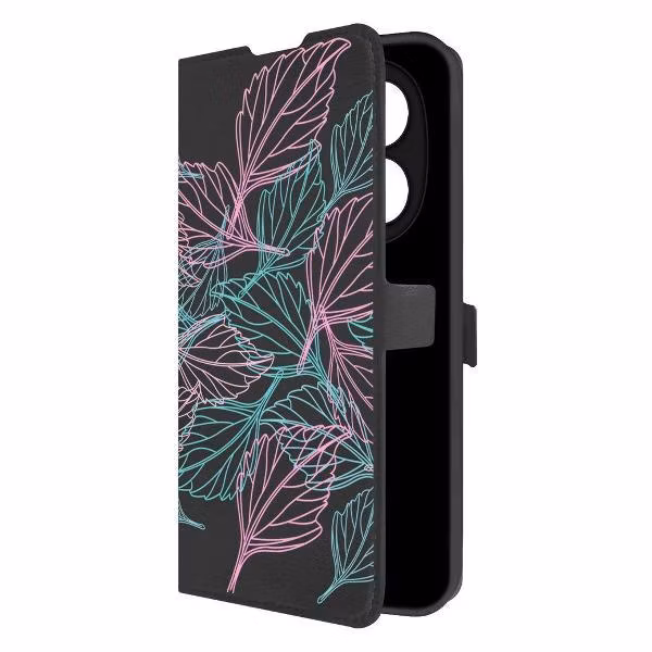 Чехол для смартфона, телефона Krutoff Листья паттерн Redmi Note 14 Pro 4G