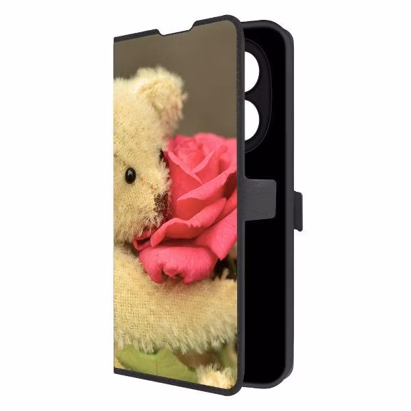 Чехол для смартфона, телефона Krutoff Медвежонок с розой Redmi Note 14 Pro 4G