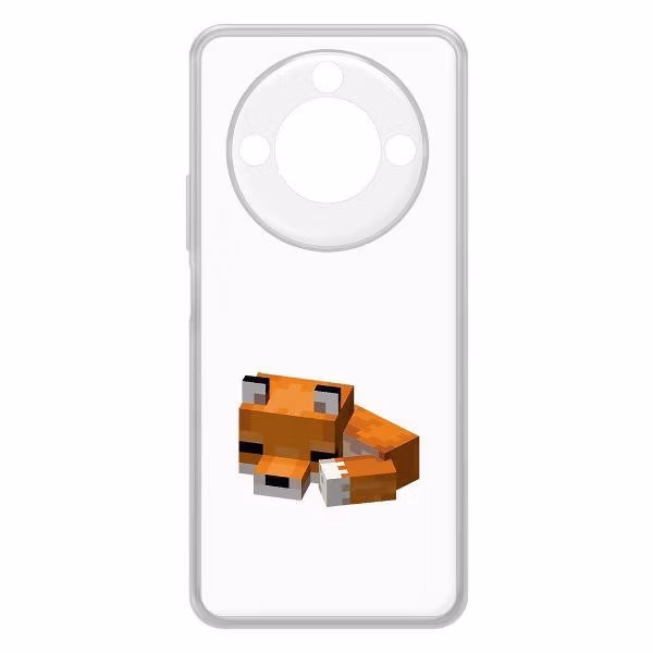 Чехол для смартфона, телефона Krutoff Minecraft-Спящий Лисенок Honor X9c Smart