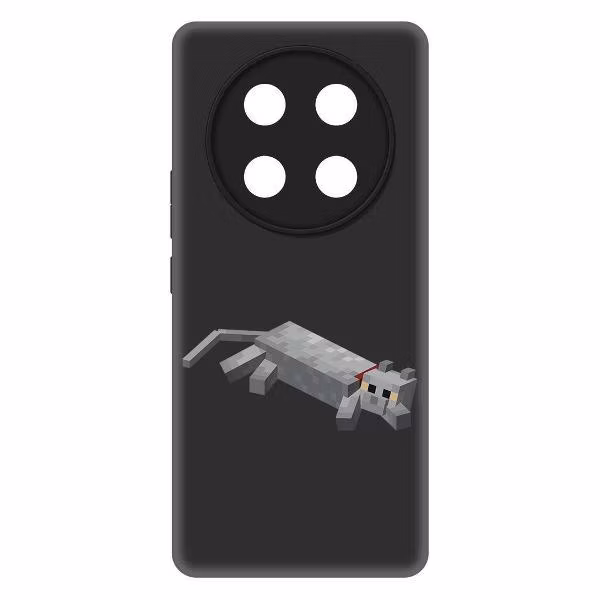 Чехол для смартфона, телефона Krutoff Minecraft-Кошка Honor X60 Pro