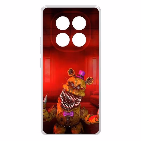 Чехол для смартфона, телефона Krutoff ФНАФ - Фредди атакует Xiaomi Redmi Note 14 Pro 4G (593460)