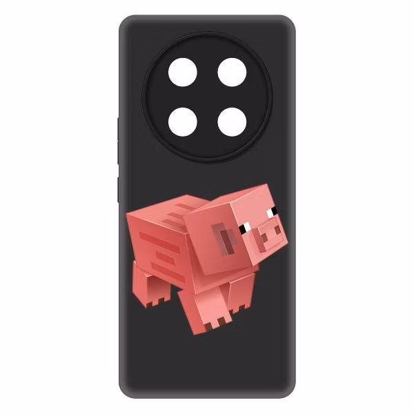 Чехол для смартфона, телефона Krutoff Minecraft-Свинка Honor X60 Pro