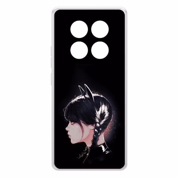 Чехол для смартфона, телефона Krutoff Кошка Уэнсдей Redmi Note 14 Pro 4G