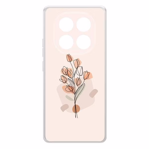 Чехол для смартфона, телефона Krutoff Букет тюльпанов Xiaomi Redmi Note 14 Pro 4G