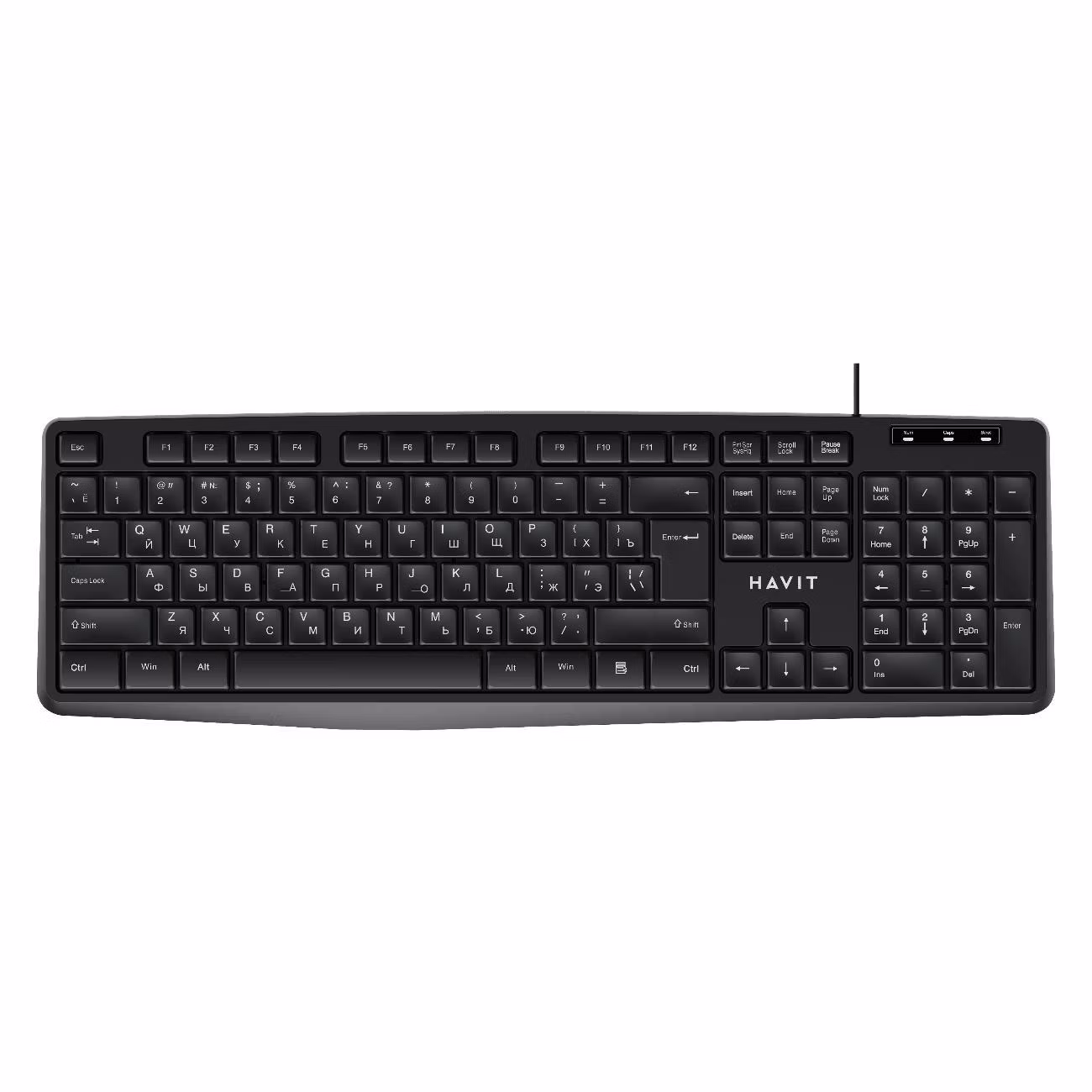 Клавиатура проводная Havit KB2006 Black