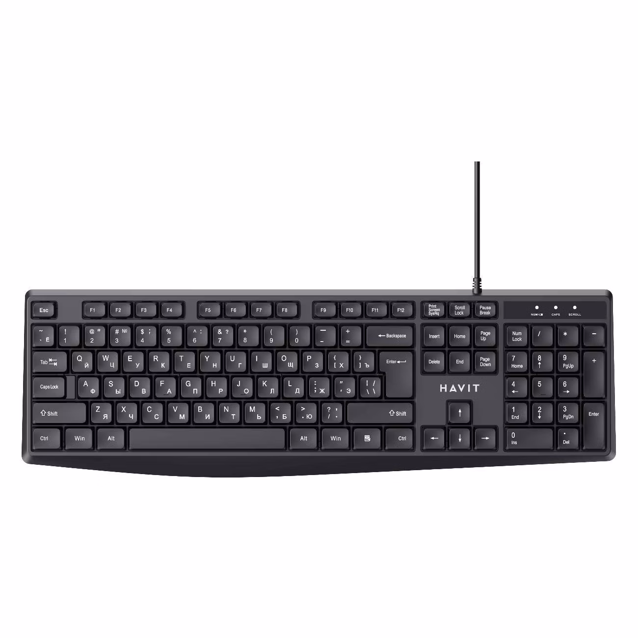 Клавиатура проводная Havit KB2006Pro Black