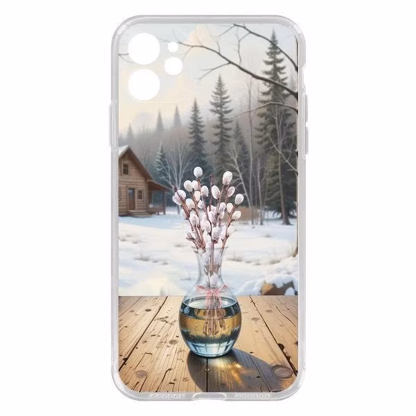 Чехол для смартфона, телефона Krutoff Элегантность для iPhone 15 Pro черный (598043)