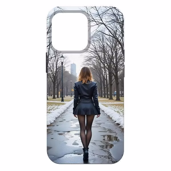 Чехол для смартфона, телефона Krutoff Весна в городе iPhone 14 Pro Max черный