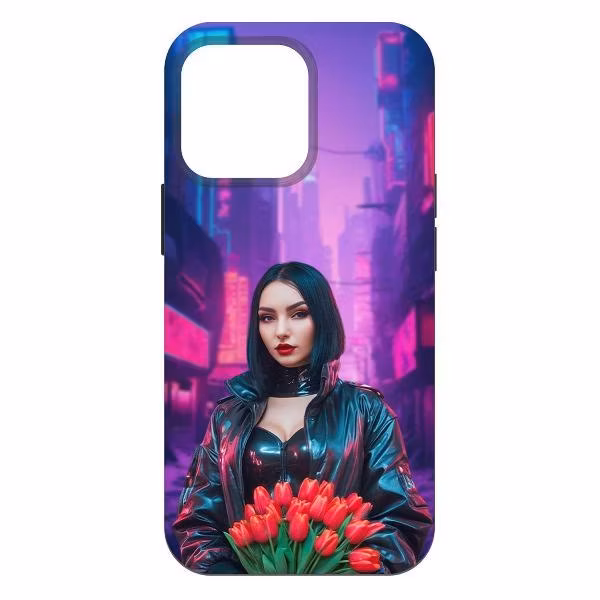 Чехол для смартфона, телефона Krutoff для Киберпанк-весна iPhone 14 Pro Max черный
