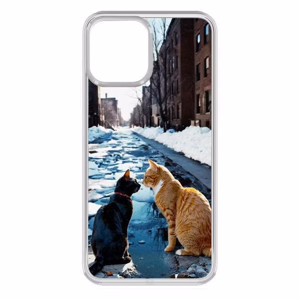 Чехол для смартфона, телефона Krutoff для Мартовские коты iPhone 13 Pro