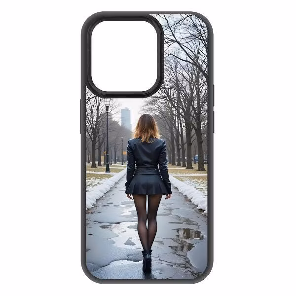 Чехол для смартфона, телефона Krutoff Весна в городе iPhone 15 Pro черный