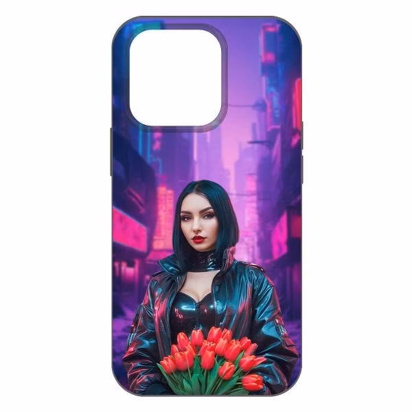Чехол для смартфона, телефона Krutoff для Киберпанк-весна iPhone 14 Pro черный