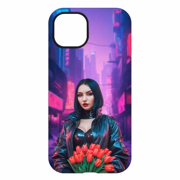 Чехол для смартфона, телефона Krutoff для Киберпанк-весна iPhone 13 черный