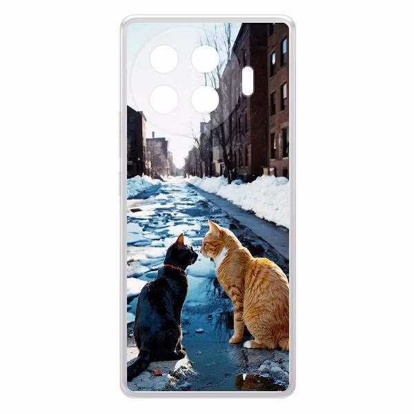 Чехол для смартфона, телефона Krutoff Мартовские коты TECNO Spark 20 Pro+
