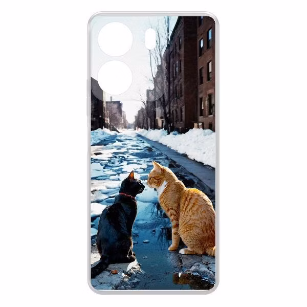 Чехол для смартфона, телефона Krutoff Мартовские коты Xiaomi Redmi 13C