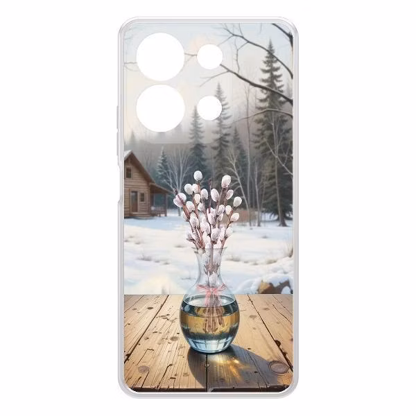 Чехол для смартфона, телефона Krutoff Верба Xiaomi Redmi Note 13 4G