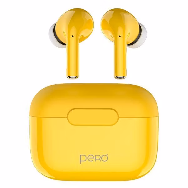 Наушники True Wireless Pero Comfort (TWS06) Yellow