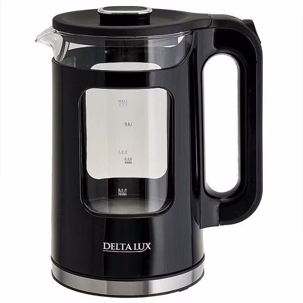 Электрочайник Delta Lux DE-1017 черный