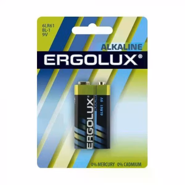 Батарея Ergolux 6LR61 BL-1
