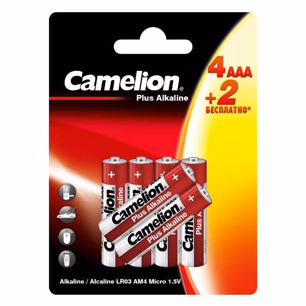 Батарея Camelion 4+2LR03-BP