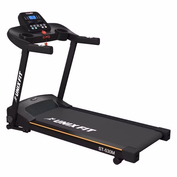 Беговая дорожка электрическая UnixFit ST-530M Bluetooth, 2.0 л.с, 110 кг, полотно 110x40 см, скорость 12 км/ч, угол наклона 15 %
