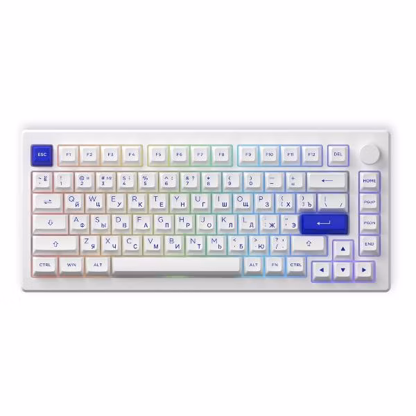 Игровой комплект для компьютера Akko MOD007B PC голубой&белый