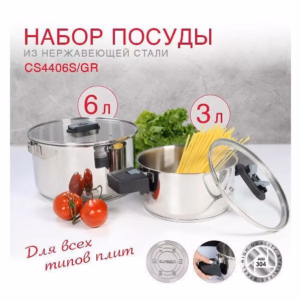 Кастрюля Oursson CS4406S/GR